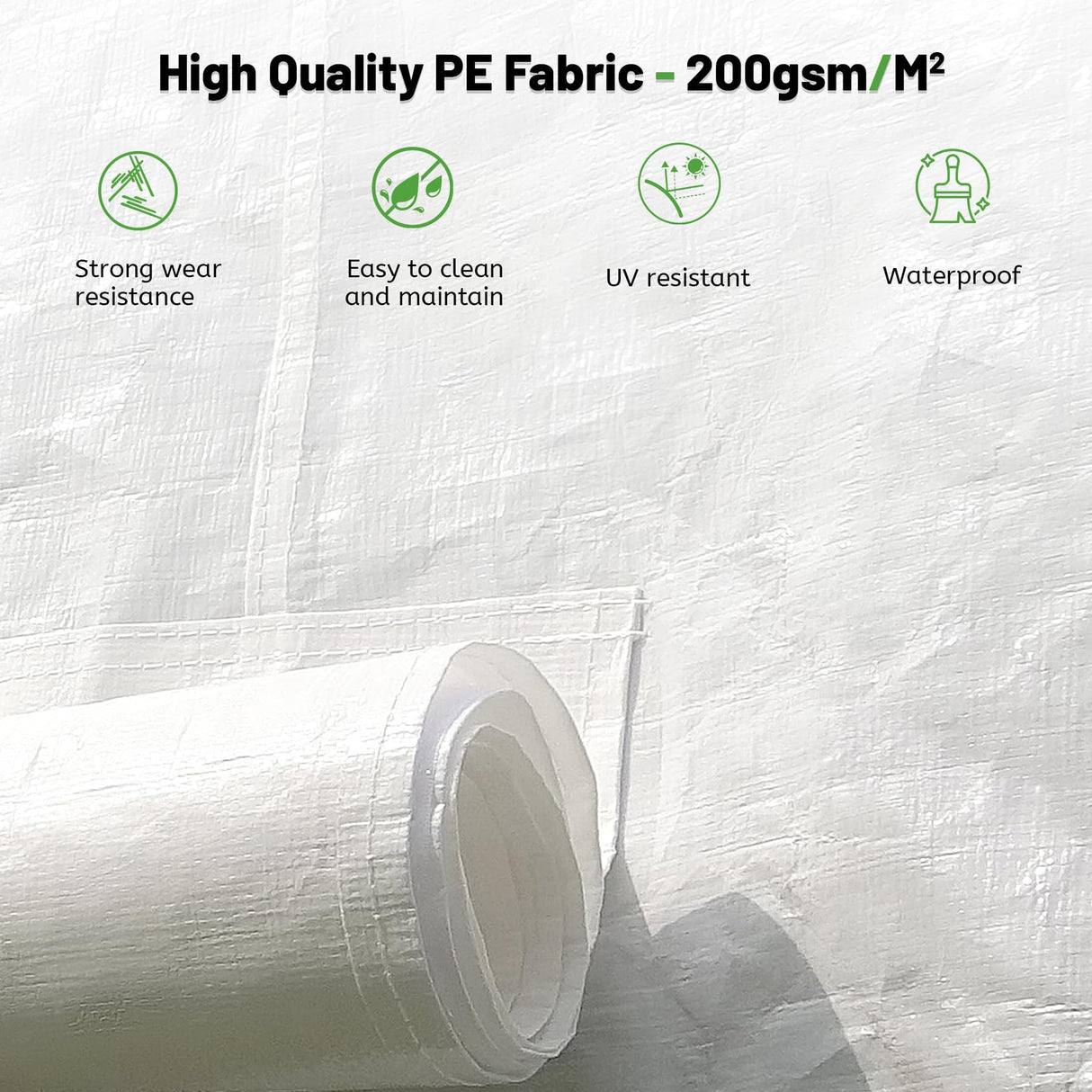 Domi 12’x14’ Gazebo Cover for Hardtop Gazebos, Outdoor Universal Winter Gazebo Cover with Sidewalls and Mesh Windows, All Season Waterproof Enclosed Gazebo Cover, White domi outdoor living