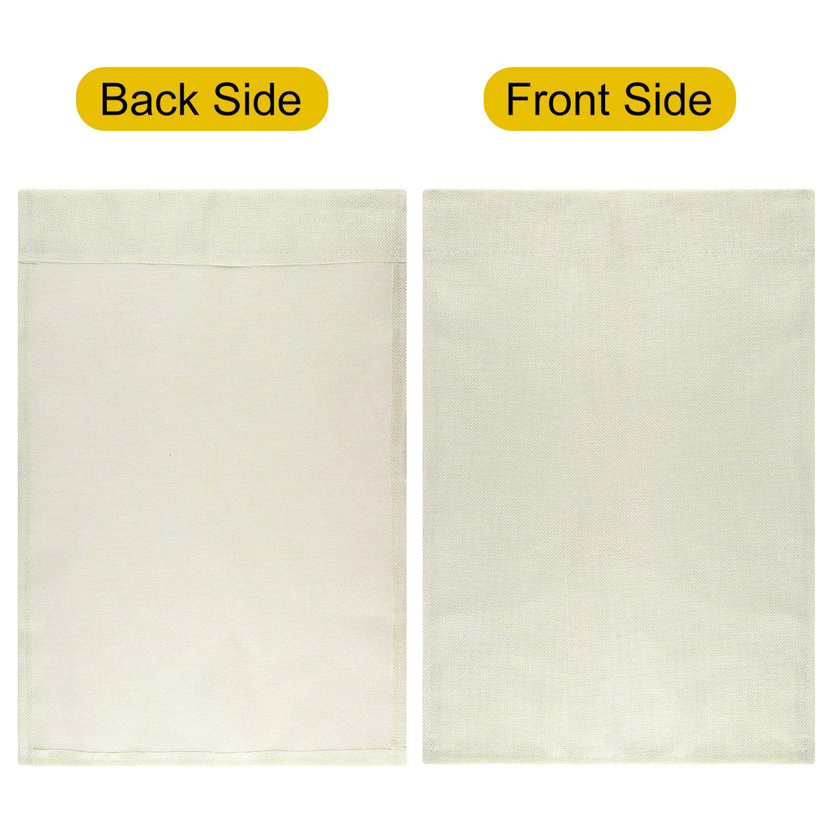 PLULON 12Pcs Blank Burlap Flags Sublimation Garden Flags 12Inch x 18Inch Burlap Garden Flag Yard Flag Banner Flag for Patio Garden Yard Outdoor Home Decorations PLULON