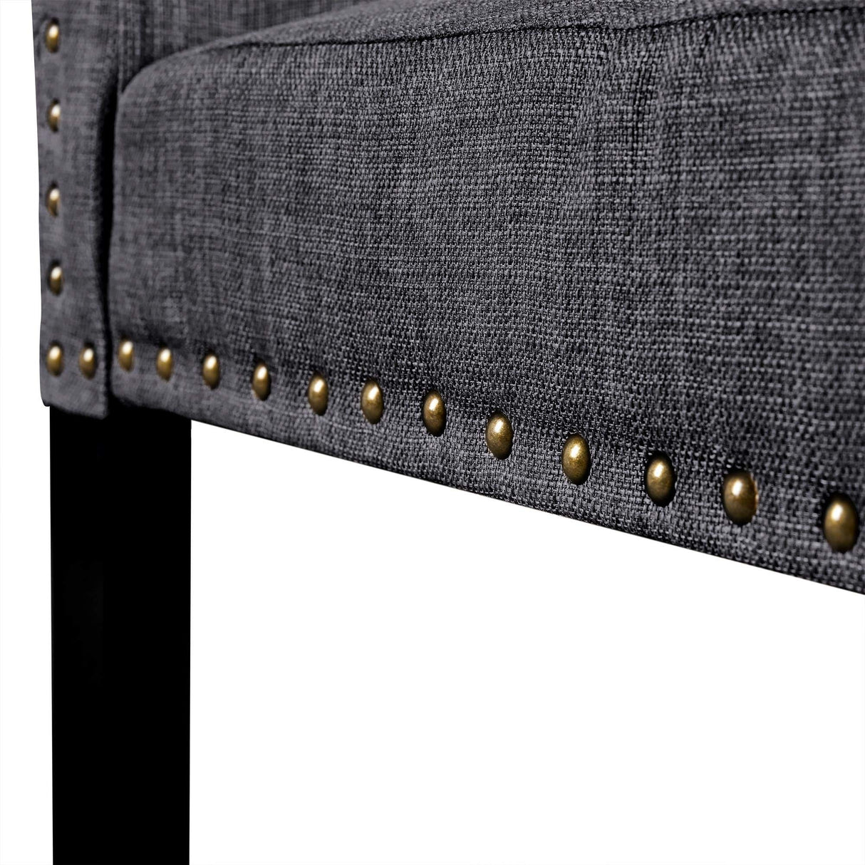 Yaheetech Dining Chairs with Rubber Wood Legs and Non-Woven Fabric Armless Chairs for Kitchen Living Room Hotel Wedding Lounge Reception, Set of 6, Dark Gray Yaheetech