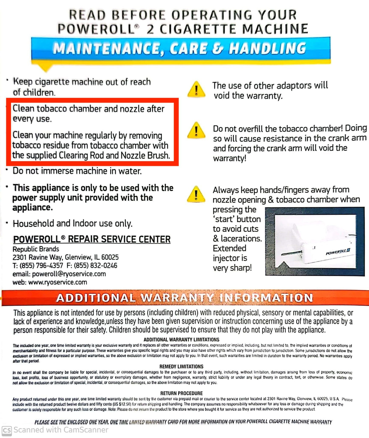 Poweroll 2 Electric Cigarette Machine - King Size & 100mm Top-O-Matic