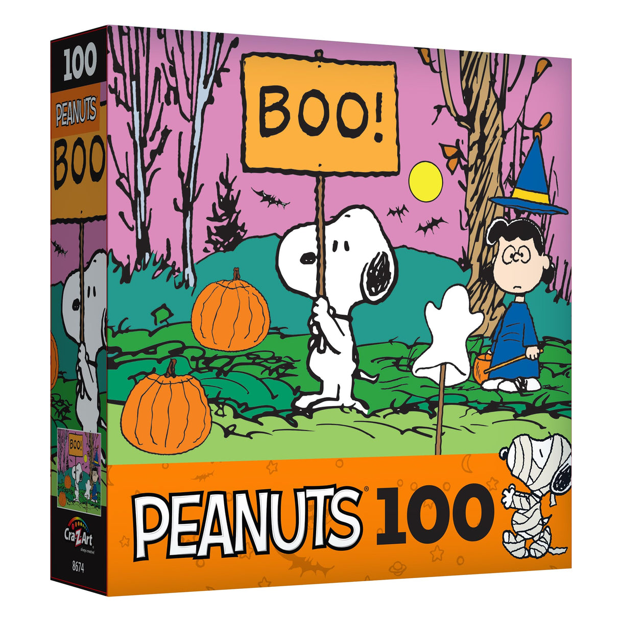 RoseArt - Peanuts - Boo! - 100 Piece Jigsaw Puzzle for Kids and Adults RoseArt