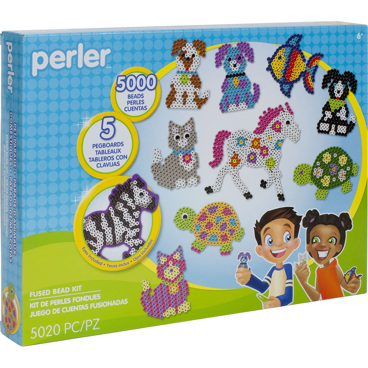 Perler Pet Parade Deluxe Fuse Bead Craft Activity Kit, 5020 pcs Perler
