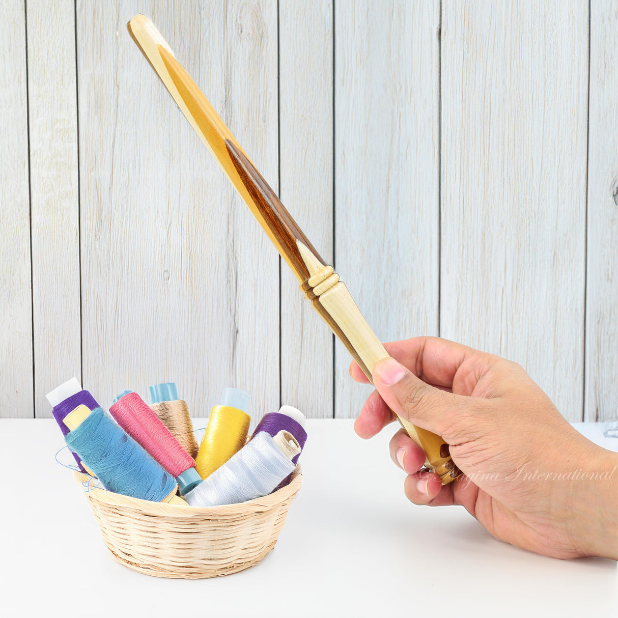 Nostepinne Maple Wood Center Pull Ball Yarn Winder | Knitting Crochet Accessories | Yarn Storage | Nagina International (Candy) Nagina International