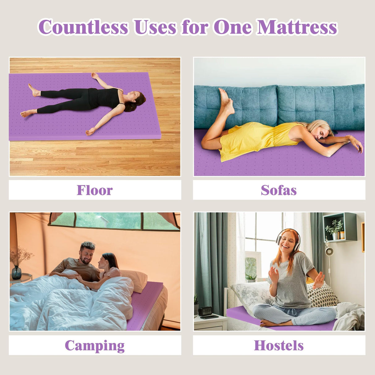 Airensky 2 Inch Cooling Gel Memory Foam Mattress Topper Twin Size - CertiPUR-US Certified Bed Topper, Pressure Relief for Back Pain, Breathable Design, Odor-Free (39"x75") Airensky