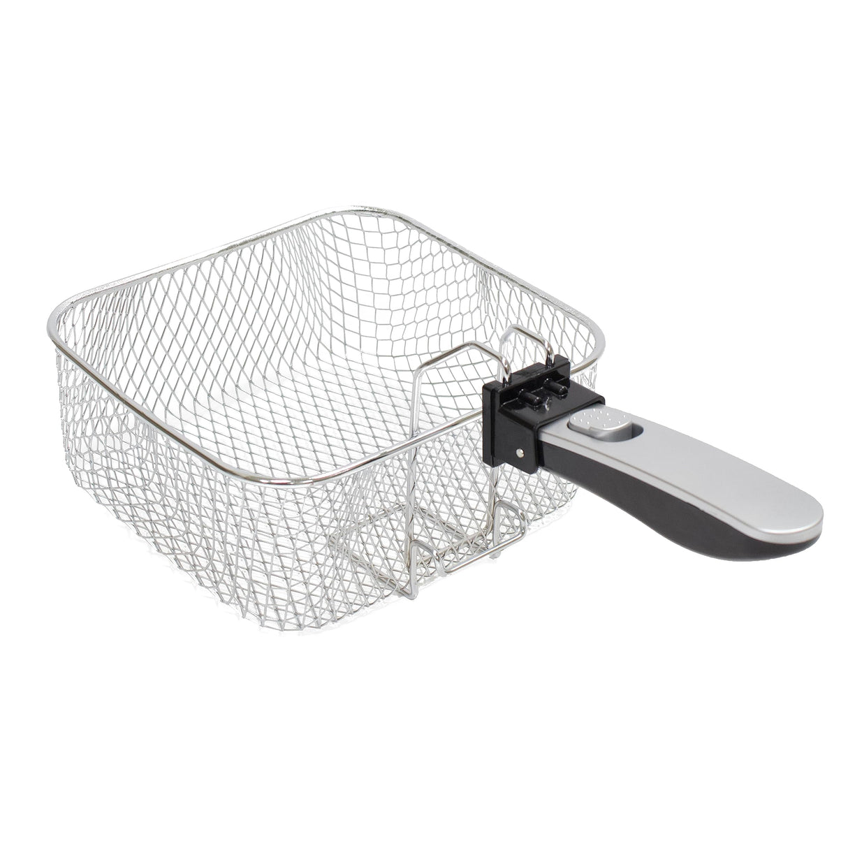 West Bend Deep Fryer with Adjustable Temperature Control Nonstick Basket Easy-View Window and Temperature Guide, Folding Handle and Locking Cover for Easy Storage, 3-Liter, Silver,Black, DFWB3LBK13 West Bend