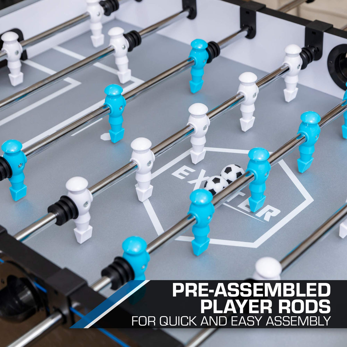 EastPoint Sports 60-Inch Official Competition Size Foosball Table - Foosball Game Table and Foosball Ball Set Complete with Quick-Connect Rods and Bead Scoring EastPoint Sports