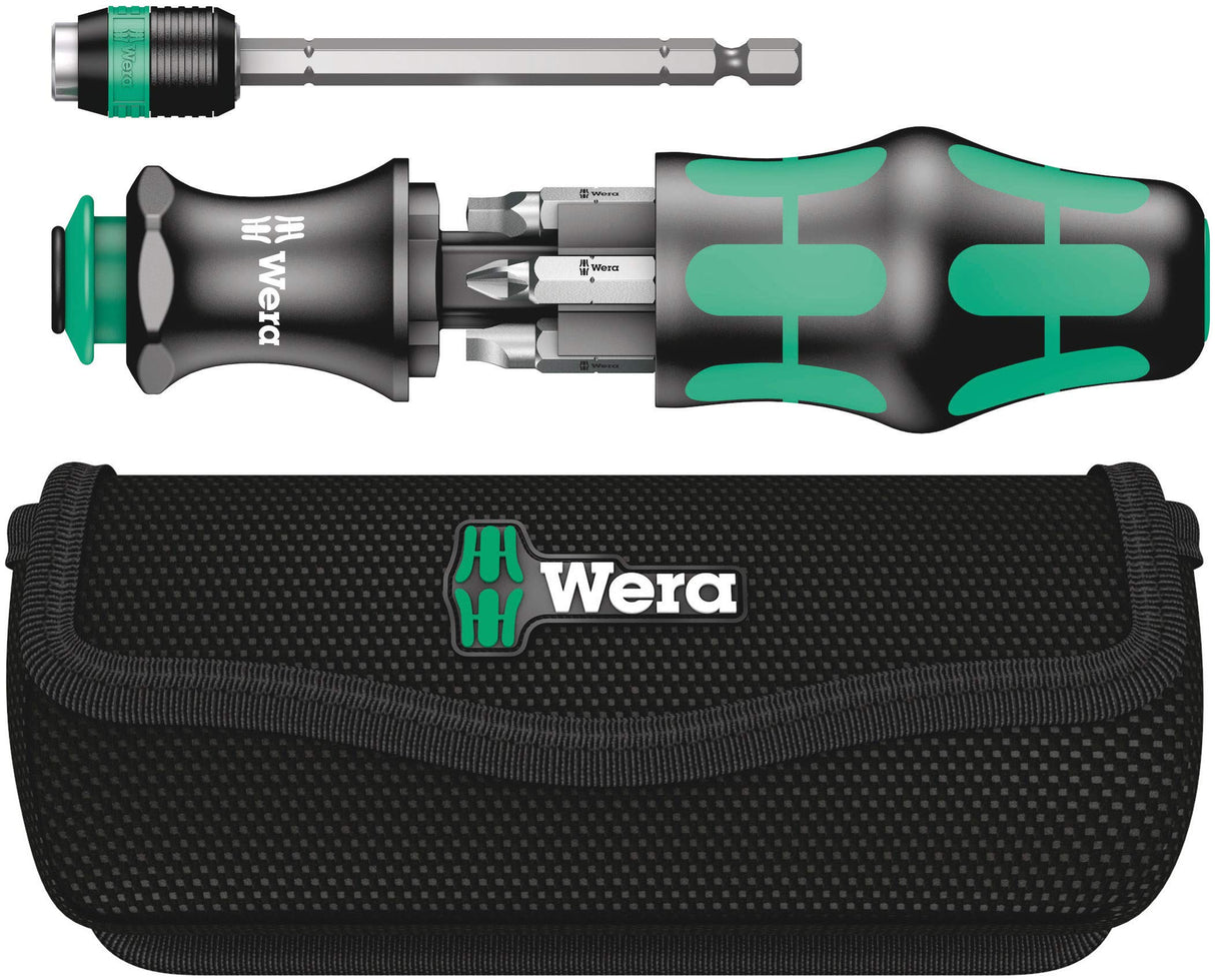 Wera - 5051025001 KK 26 7-In-1 Bitholding Screwdriver with Removable Bayonet Blade (SL/PH/SQ) Silver Wera