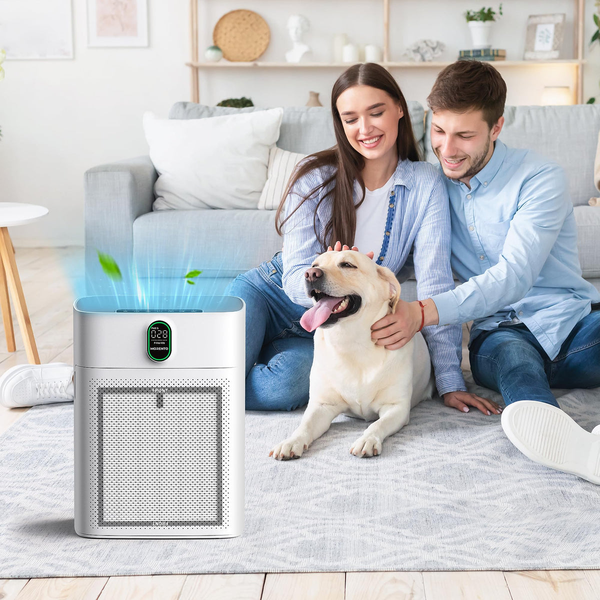 CHIVALZ 4 Pack HY4866 True HEPA Replacement Filters Compatible with MORENTO HY4866 Air Purifier, WESTHEY HY4866 Air Purifier and YIOU M1 Air Cleaner Purifier, Original Version CHIVALZ
