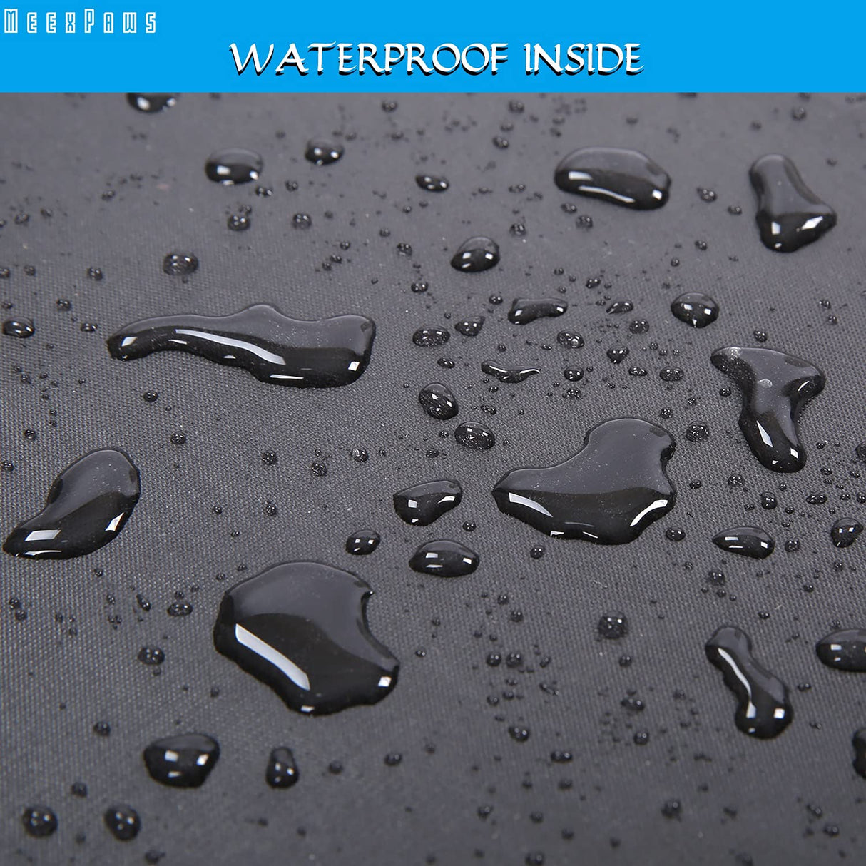 MEEXPAWS Cat Litter Box Enclosure Furniture Hidden, Cat Washroom Bench Storage Cabinet Small 19.7'' x 19.7'' x 19.7''| Dog Proof | Waterproof Inside | Easy Clean | Easy Assembly | Odor Control(Black) MEEXPAWS