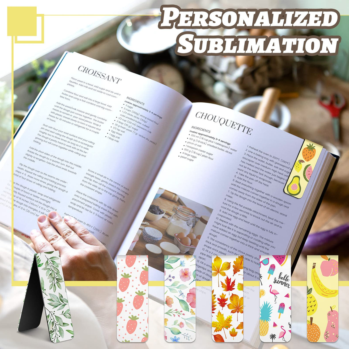 30 Pieces Magnetic Bookmark Book Marker Clip Sublimation Bookmarks Sublimation Magnetic Bookmarks Page Markers for Home Students Teachers Classroom Office Reading Supplies (Classic) Eaasty