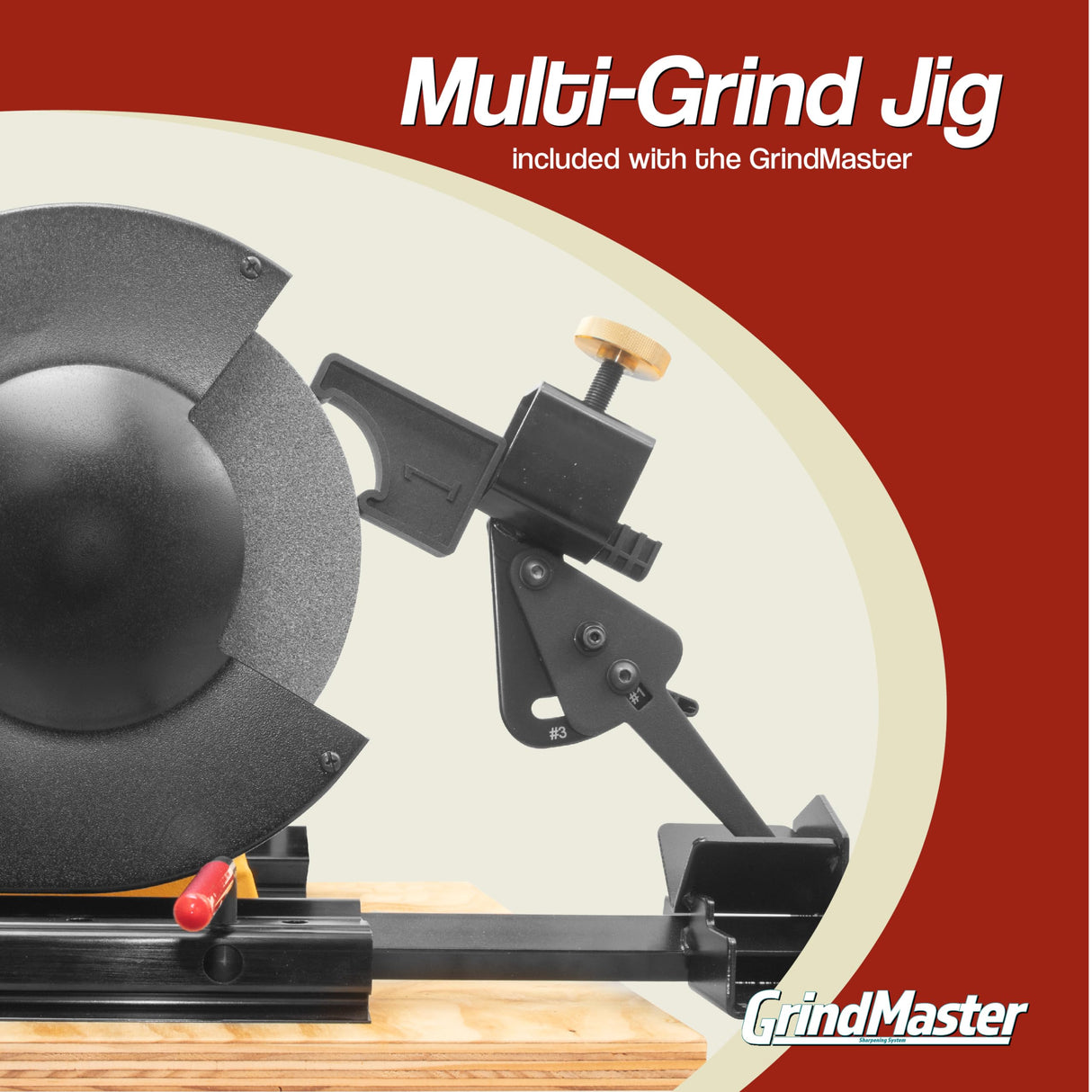 GrindMaster Lathe Tool Sharpening Jig with Quad Setup, Multi-Grind Jig and Two Setup Blocks (for 8" Grinders) Savannah