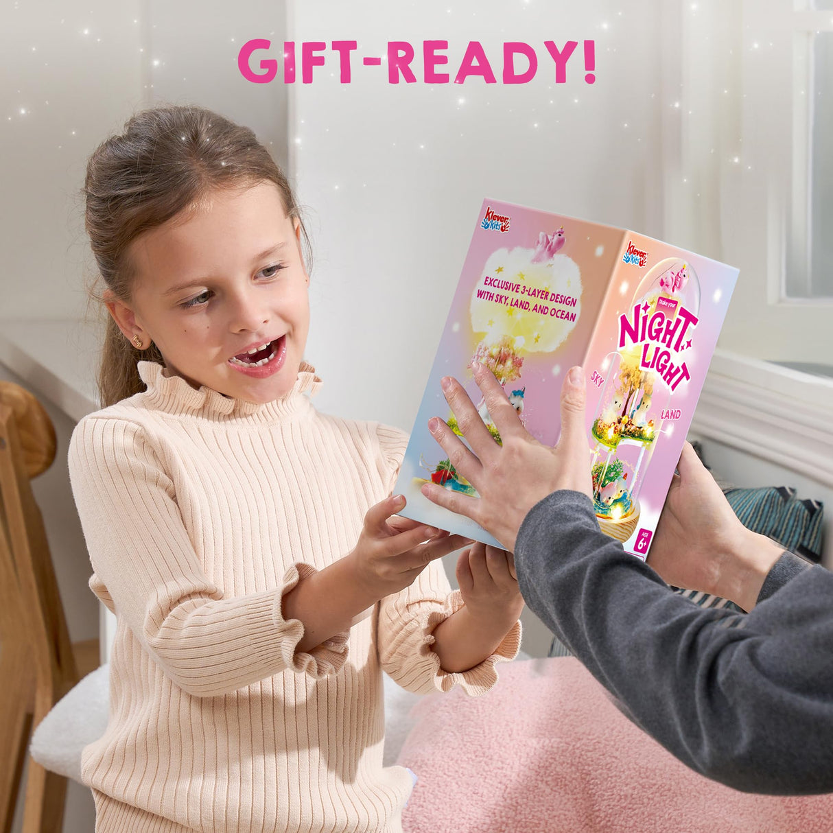 Make Your Own Unicorn Night Light - Birthday Crafts Gifts for Girls Kids, Unicorns Terrarium Kit for Kids, 3-in-1 Unicorn Toys Presents, Arts and Crafts for Girl Aged 6 7 8-12 Klever Kits