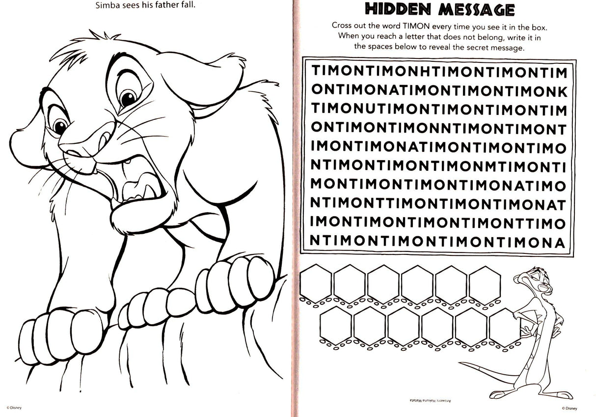 Disney - The Lion King - Gigantic Coloring & Activity Book - 200 Pages Disney