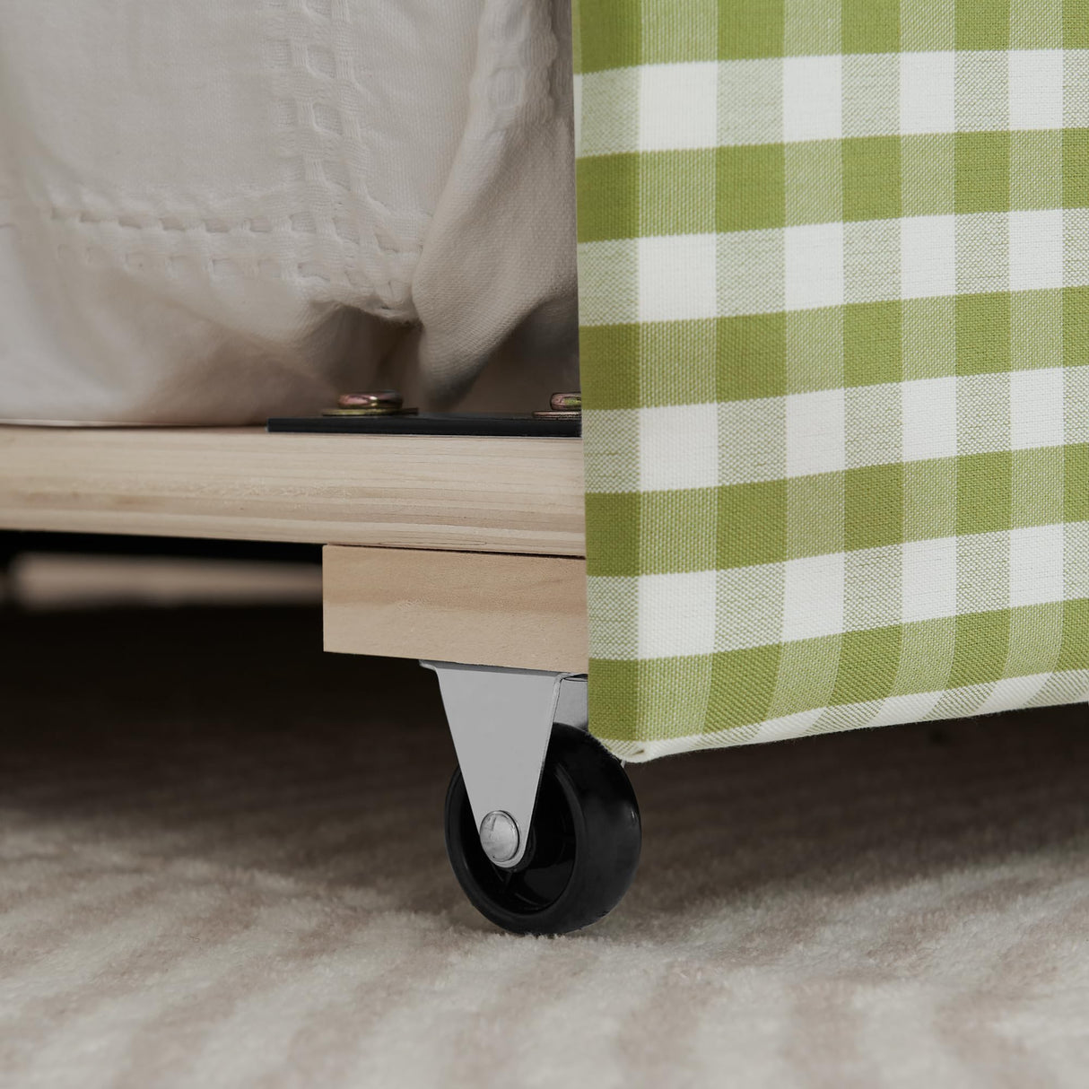 Twin to King Daybed with Trundle, USB Ports Soft Upholstered Daybed with Pop Up Trundle Bed Twin, Modern Extendable Day Bed Frame for Girls Bedroom Living Room Guest Room Small Places Sage Green Deolme