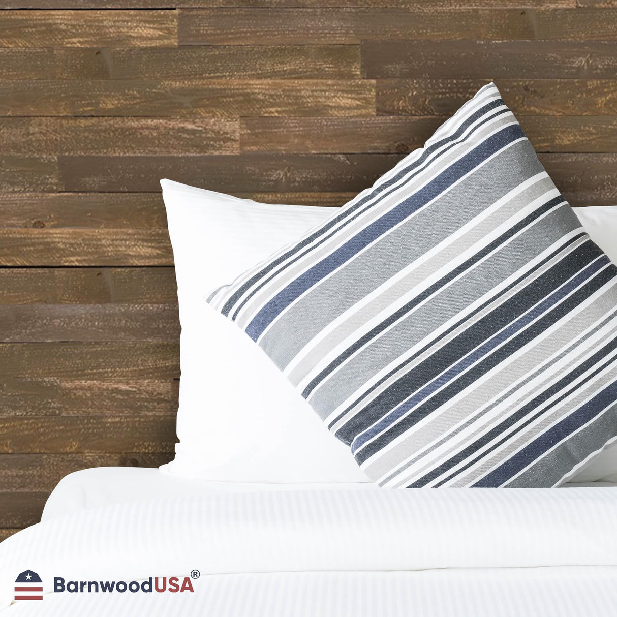 Real Reclaimed Wood Planks – Easy Nail-Up Shiplap Panels for Rustic Wood Wall Paneling – Farmhouse Style DIY Accent Wall – Made in USA (Espresso Brown, 10 Square Feet) BarnwoodUSA LLC