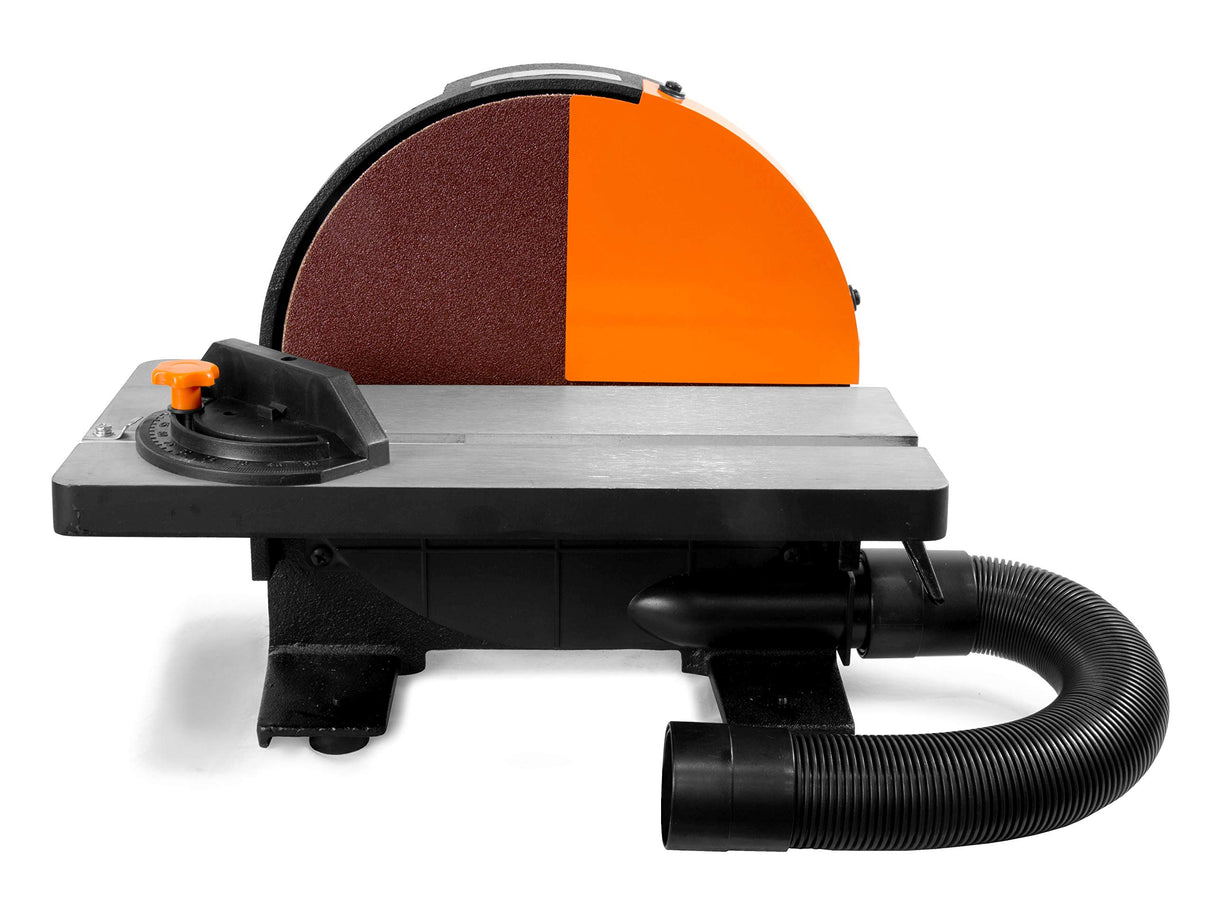 WEN 65812 12-Inch Benchtop Disc Sander with Miter Gauge and Dust Collection System WEN