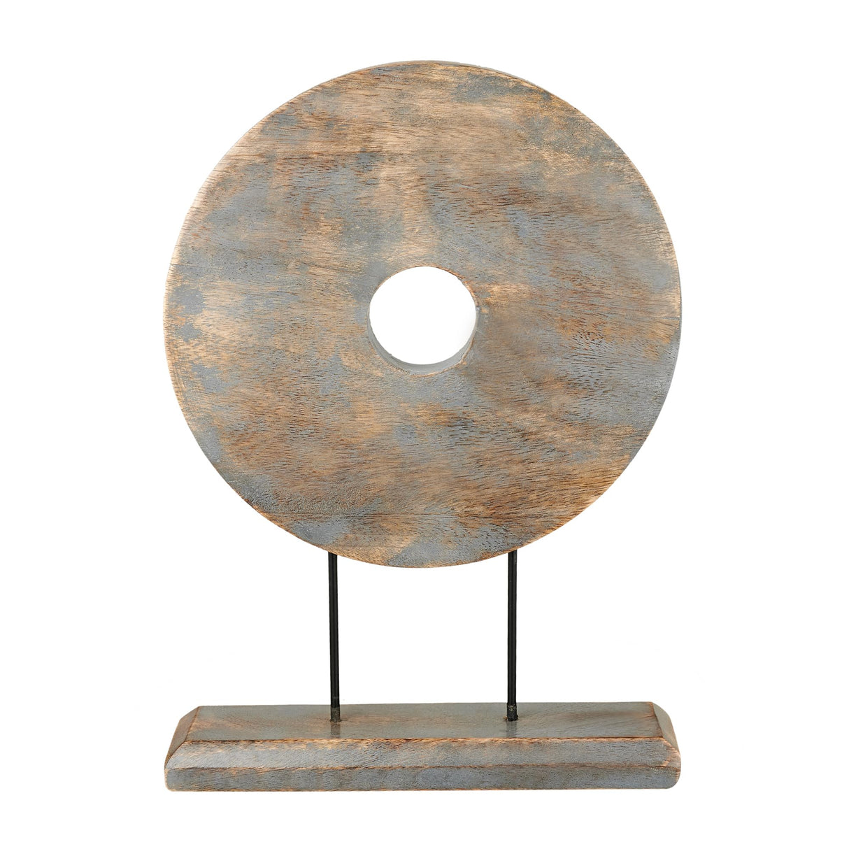 Eximious India Farmhouse Table Sculpture Home Decor Statue Mandala Carved for Modern Home 10" x 14", Living Room, Fireplace Mantel Shelf, Table and Entryway Decor Stand KHST06 Eximious India