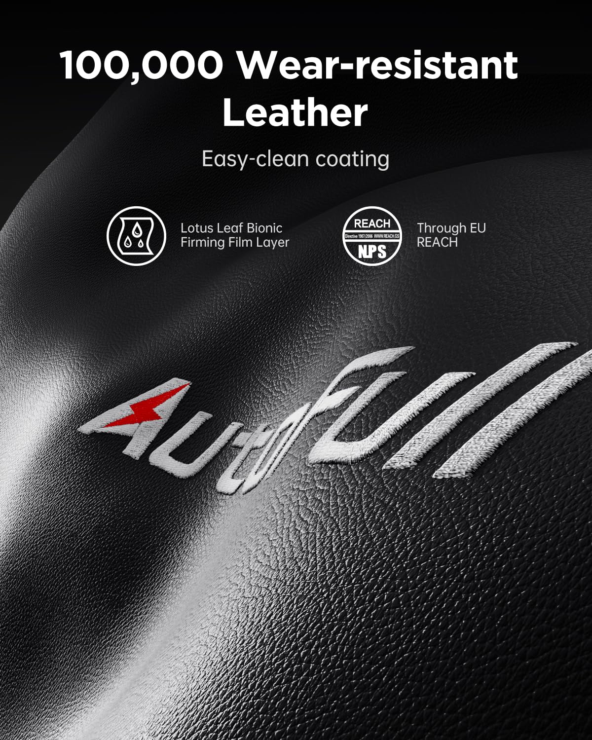 AutoFull Gaming Chair, Racing Style Gaming Chair with Velvet Material Ergonomic Lumbar Support,Adjustable High Back PU Leather PC Chair,Dark AutoFull