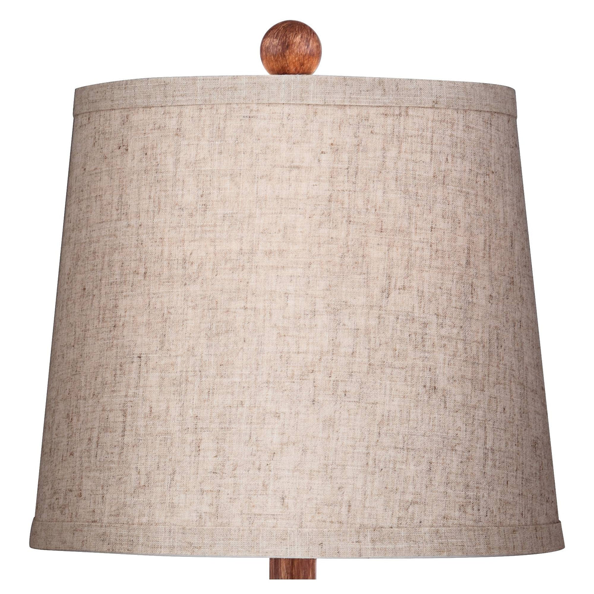 360 Lighting Fraiser Modern Accent Table Lamp 23 1/2" High Brown Faux Wood Tapered Column Oatmeal Drum Shade for Bedroom Living Room House Home Bedside Nightstand Office Entryway Kids Family 360 Lighting