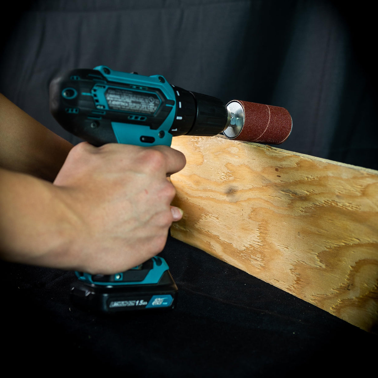 DCT 1/4 Inch Drive Drill Press Sanding Drum Kit - Rubber Sanding Drums (0.5-1.5 Inch) and Spindle Sander Sleeves, 20pc Deadwood Crafted Tools