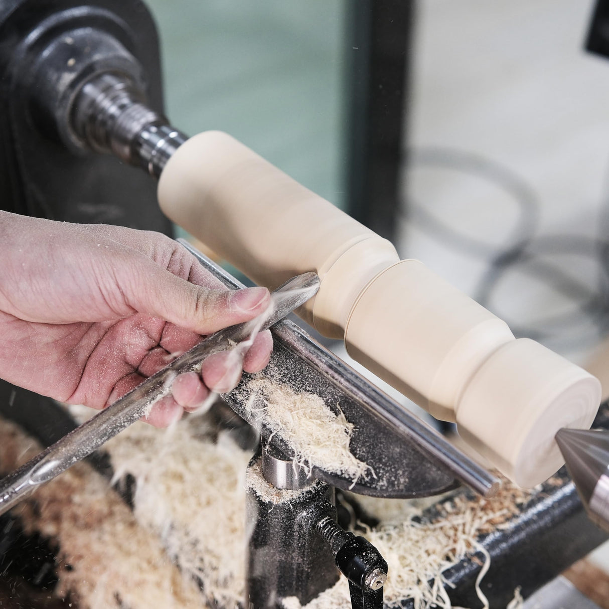 BMWOOD Cryo M2 HSS 5/8" Spindle Gouge with Beech Handle Length 15-1/2", Woodlathe Chisels for Woodturning BMWOOD