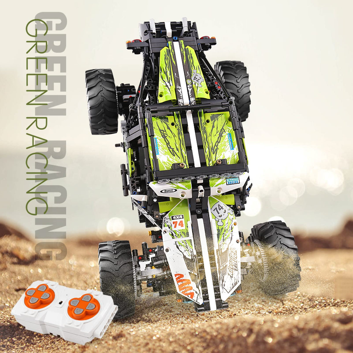 Mould King 18002 RC Climbing Car Building Kits for Boys, 1879 Pieces MOC Building Blocks 4X4 Off-Road Truck Model Sets, Stem Remote Control Car Bricks Toys for Kids Mould King