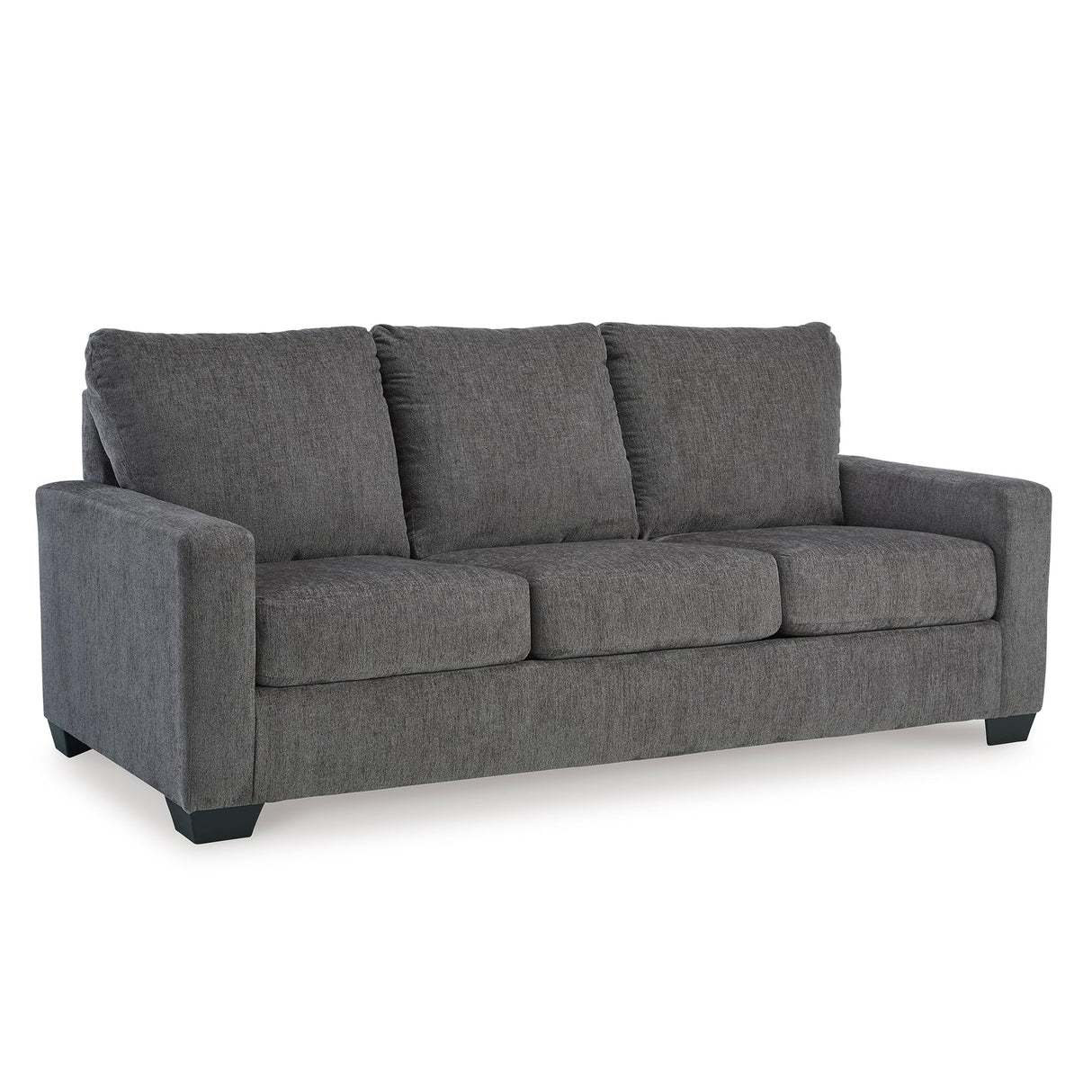 Signature Design by Ashley Rannis Casual 2-in-1 Sofa Sleeper with Folding Gel Memory Foam Mattress, Queen, Gray Signature Design by Ashley
