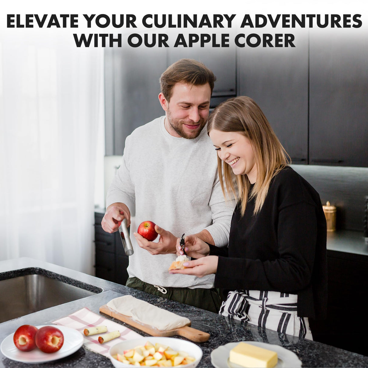 Zulay Kitchen Premium Apple Corer Tool - Ultra Sharp, Stainless Steel, Serrated Blades for Easy Coring - Easy to Use & Clean, Durable Apple Corer Remover for Baking Apples & More - Red Zulay Kitchen