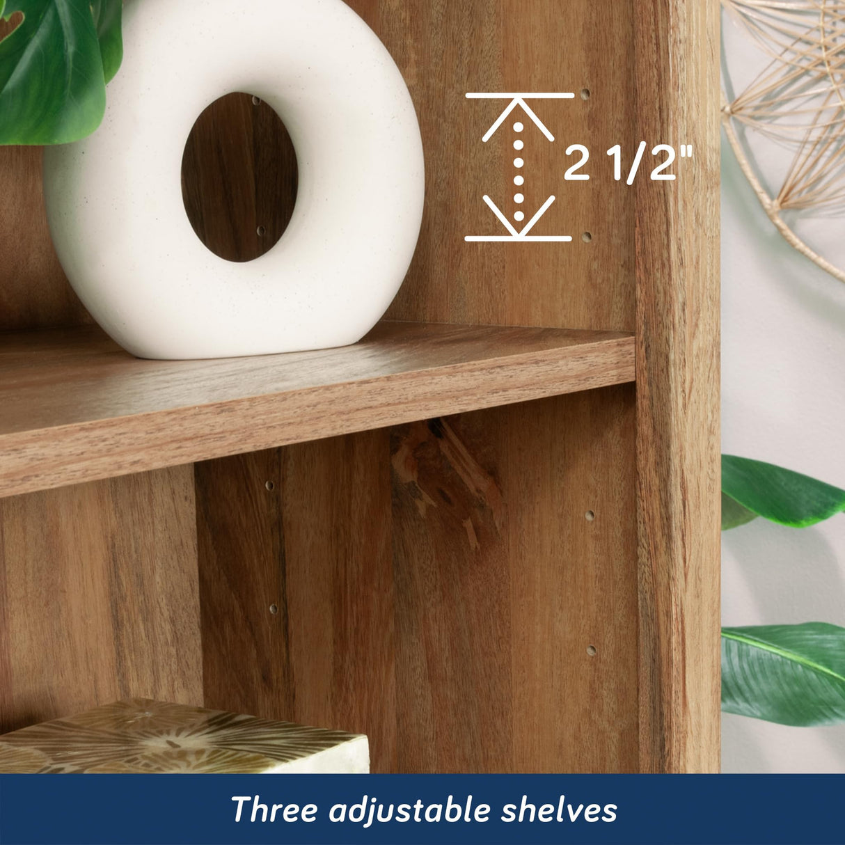 Sauder Miscellaneous Storage Bookcase, Sindoori Mango Finish Sauder