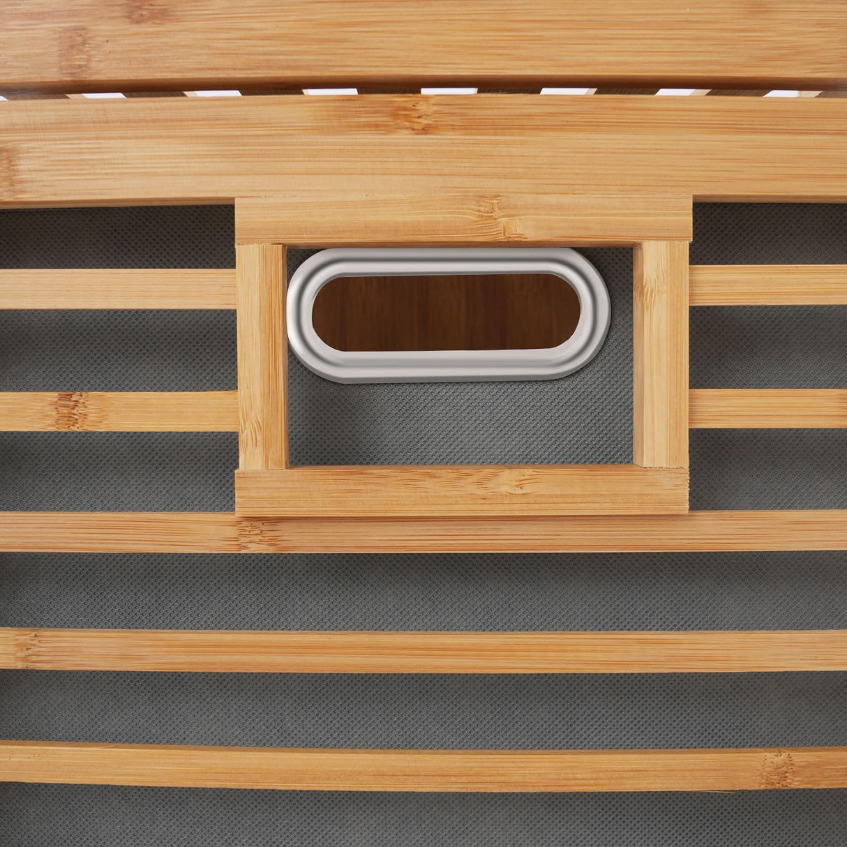 Xlsdlvcnxz Tilt Out Laundry Hamper with Shelves Bamboo Frame Non-Woven Basket for Clothes Storage Bathroom Organization Xlsdlvcnxz