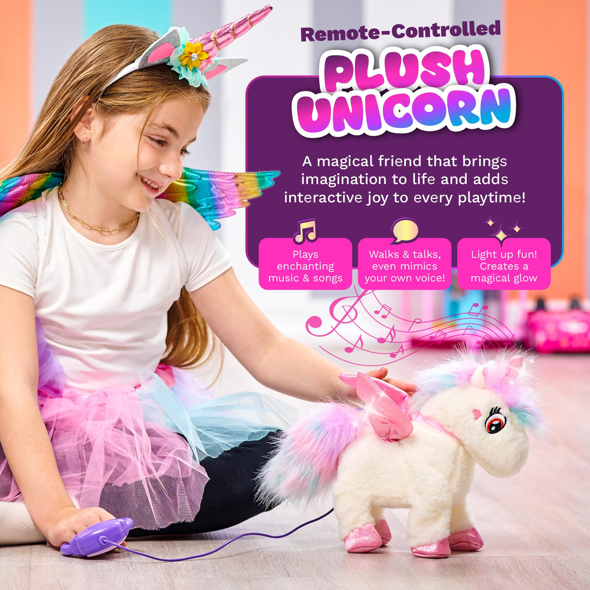 Greenbo Unicorns Toys for Girls Age 4-6 - Includes Multifunctional Unicorn Gifts, Painting Kit Crafts for Kids, and Unicorn Dress - Fun and Engaging Birthday Gifts for Girls Ages 3, 4, 5, 6, and Up Greenbo