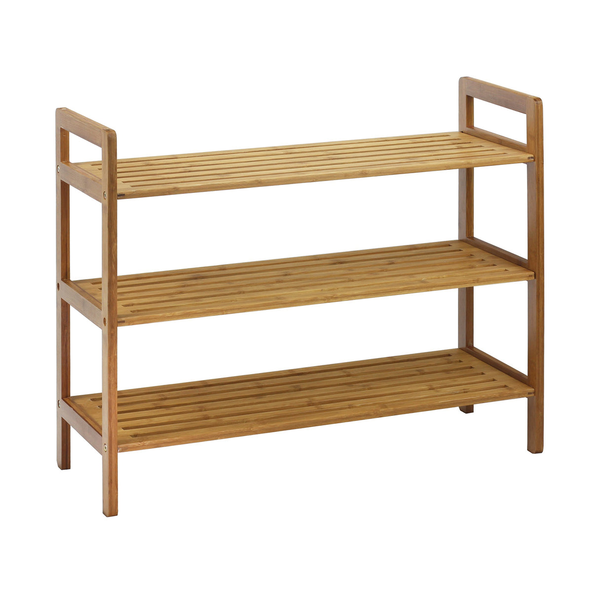 Oceanstar 3-Tier Bamboo Shoe Rack, Natural Oceanstar