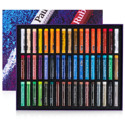 Paul Rubens Oil Pastels, 50 Vibrant Colors Soft Pastels, Oil Pastels for Artists, Students, Oil Pastel Set Ideal for Sketching, Decorative Painting, Making Pictures Like Oil Painting