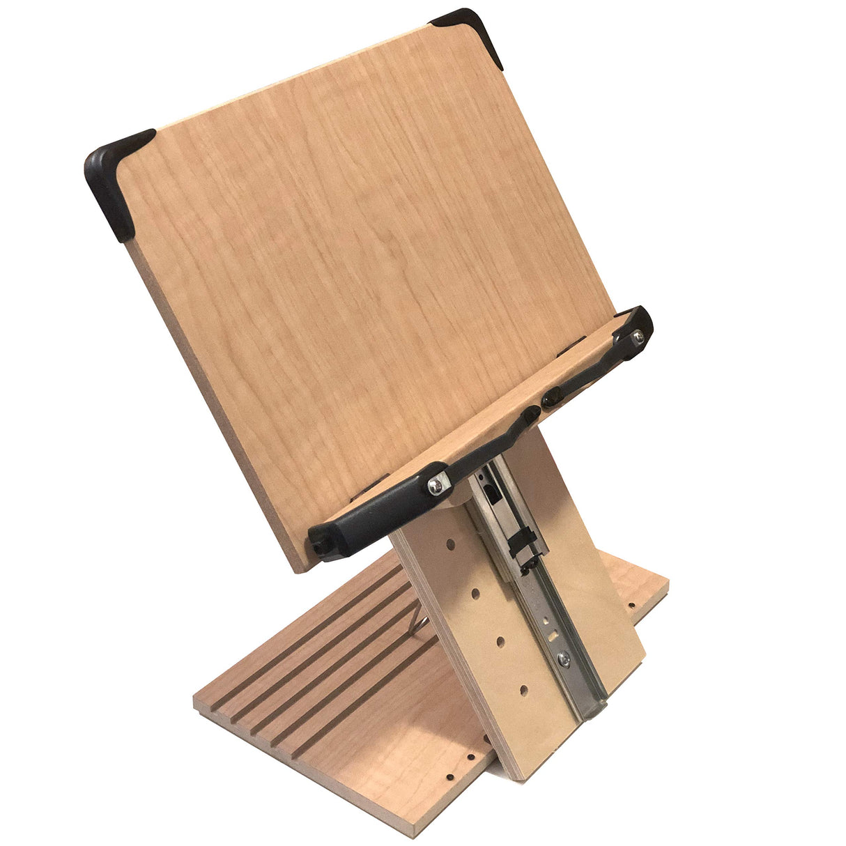 A+ Book Stand BS1500PRO Large Portable Height Adjustable Foldable Eye-Level Ergonomic Bookstand Holder for Reading Hands Free Large Thick Heavy College Textbooks Tablets Neck Pain Free A+ BOOK STAND