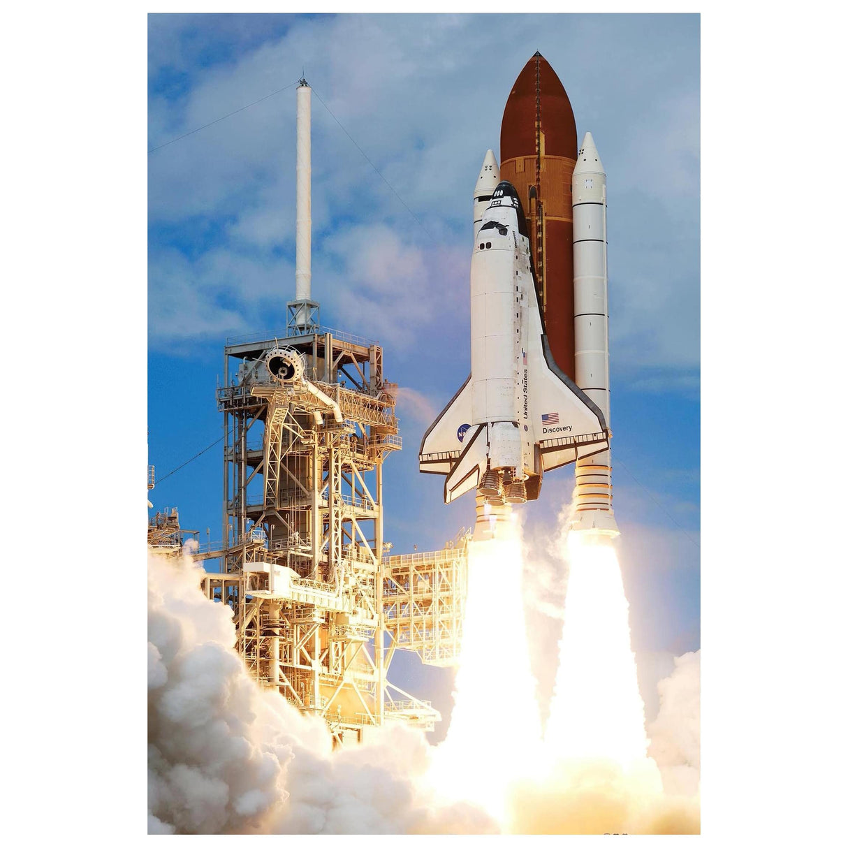 Discovery Launch NASA Space Shuttle 1000 Piece Jigsaw Puzzle For Adults And Kids | Challenging Interactive Brain Teaser for Family Game Night | 29 x 20 Inches Toynk