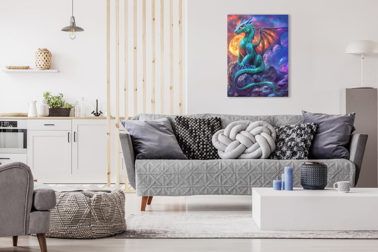 Prime Time Puzzles 1000 Piece Jigsaw Puzzle for Adults - Fantasy Dragon Under The Moonlight - Challenging Puzzle Perfect for Game Nights - 1000 Piece Puzzle for Adults. 20x27 inches (Dragon Eclipse) Prime TIme Puzzles