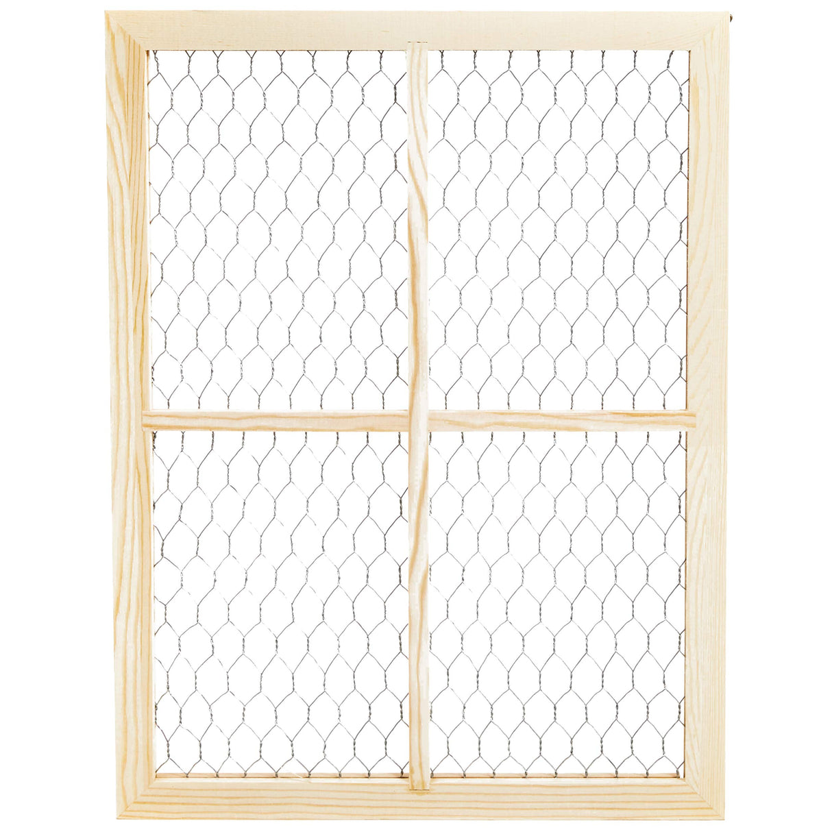Bright Creations Unfinished Wood Window Frame with Chicken Wire Mesh (12 x 16 in, 2 Pack) Bright Creations