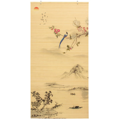 Red Lantern Bamboo Window Shade Blind - Rising Sun 36" Wide