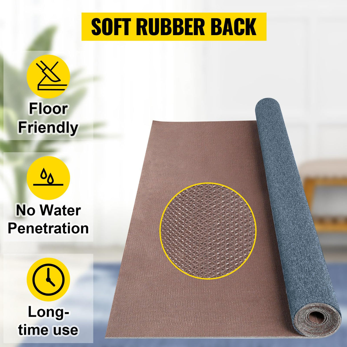 Happybuy 6 ft x 13 ft Grey Marine Carpet for Boats Waterproof - 0.18" Thick Indoor Outdoor Rug Carpet Roll for Home Patio Porch Deck Happybuy