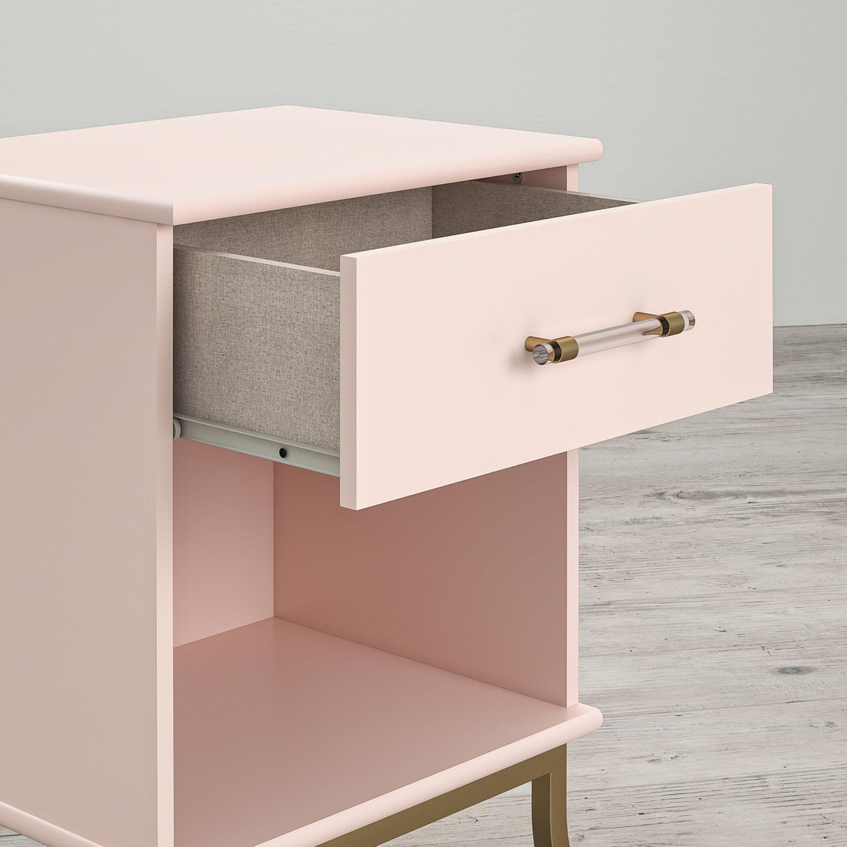 Little Seeds Monarch Hill Clementine Nightstand, Pale Pink Little Seeds
