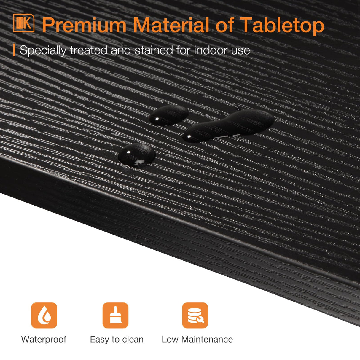 ODK 71 Inch Versatile Black Bar Table – Stylish Industrial High Top Dining and Pub Table ODK