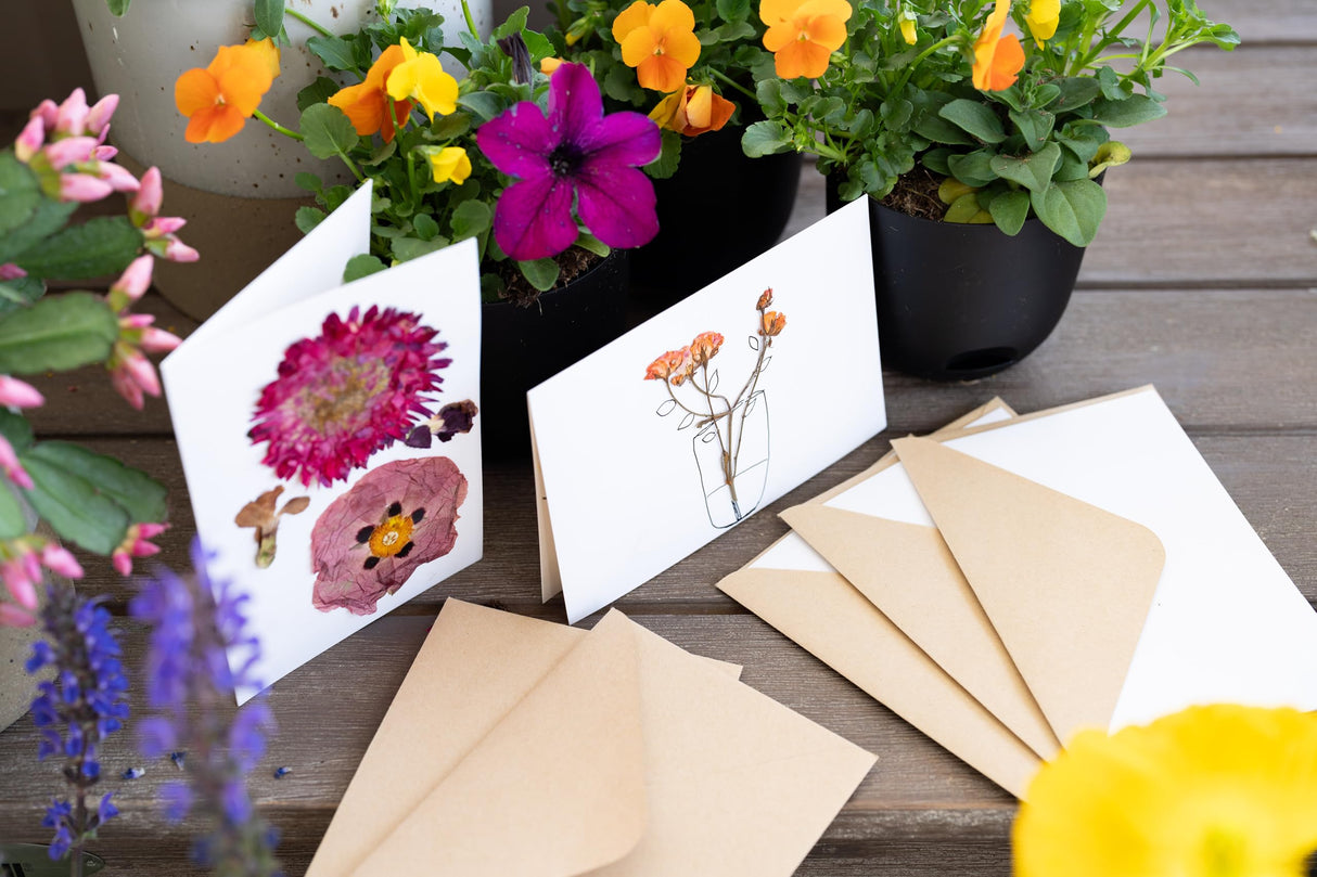 Extra Large Flower Press 11.2" x 10.7" – Press up to 10 Layers! Includes Cardboard, Blotting Paper, Greeting Cards, Ebook & More. Perfect Flower Preservation Kit for Kids & Adults Crafty and Paper
