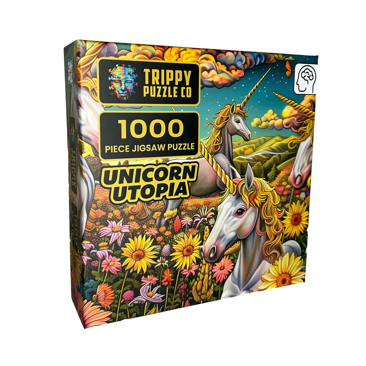 Trippy Puzzle Co - 1000 Piece Jigsaw Puzzle for Adults - Impossible Hard Difficult Challenging Puzzles for Adults - Paranormal Collection (Unicorn Utopia) Trippy Puzzle Co