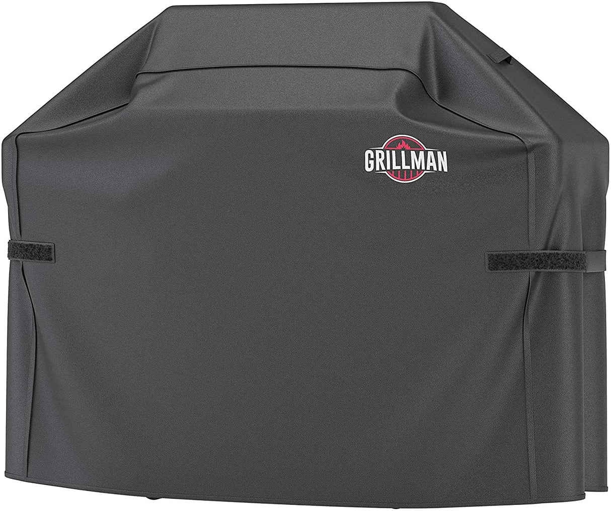 Grillman Premium Grill Cover for Outdoor Grill - Heavy-Duty Waterproof BBQ Grill Cover - Rip-Proof and Wind-Resistant - Large Barbecue Gas Grill Cover for Backyard - Black (52" L x 26" W x 43" H) Grillman