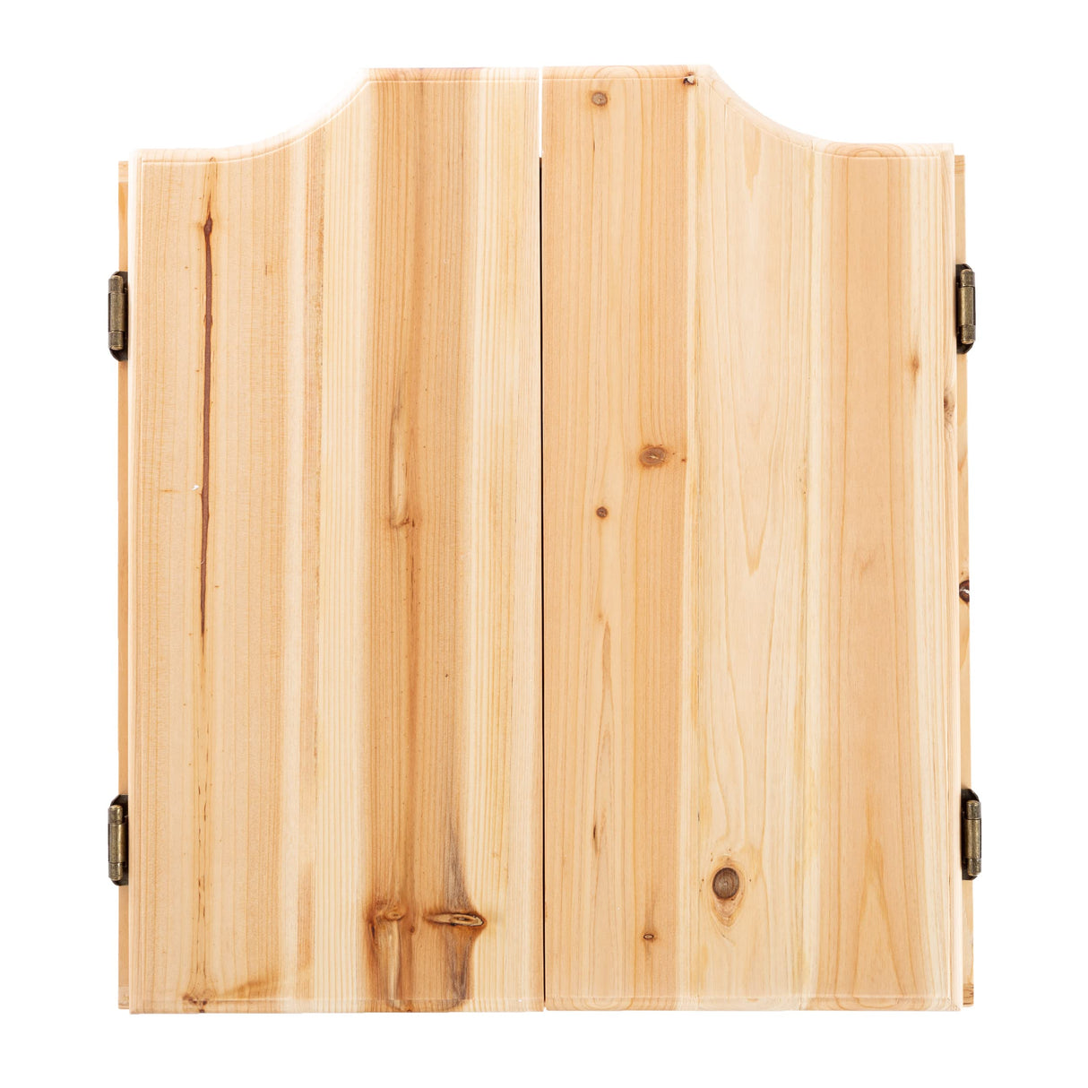 Dart Board Cabinet Set - Solid Pinewood Cabinet with 6 Metal-Tip Darts and Dry Erase Scoreboard - Bar Decor for Home by Trademark Games Trademark Games