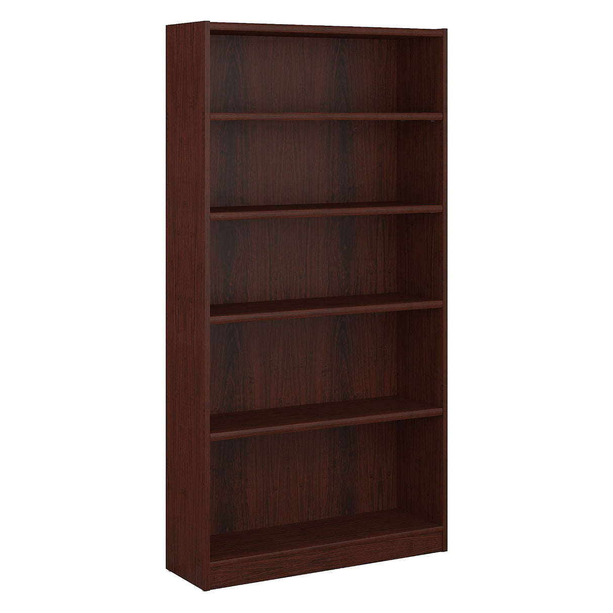 Bush Furniture Universal Tall 5 Shelf Bookcase in Vogue Cherry Bush Business Furniture