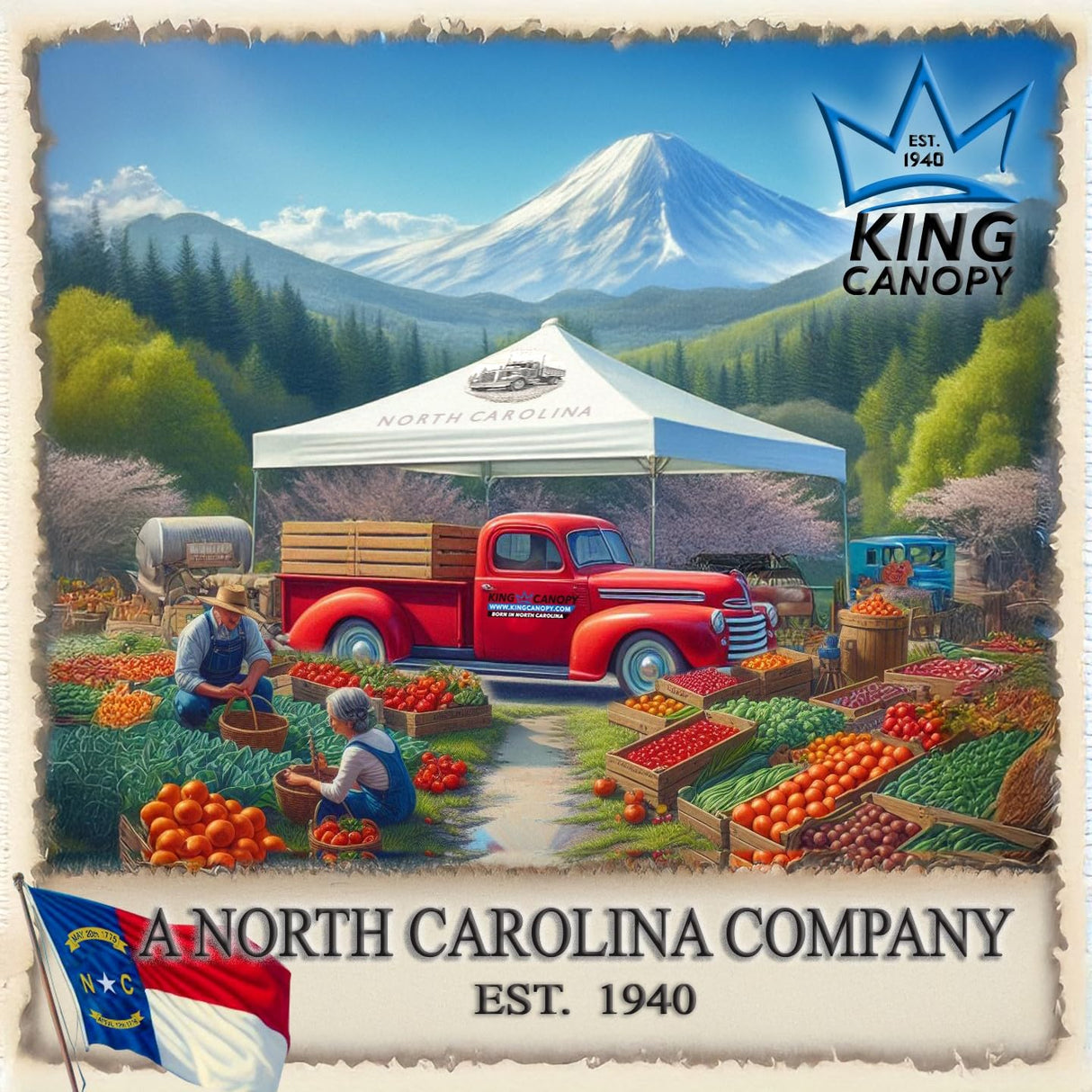 King Canopy Hercules 18-Feet by 20-Feet, 2-Inch Hammertone Steel Frame w/Buttons, 8-Leg, Carport, White King Canopy