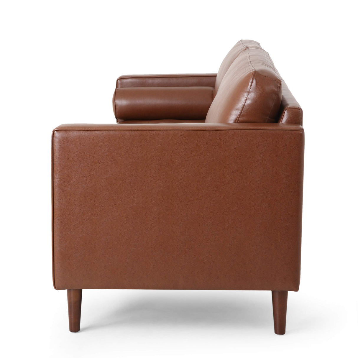 Christopher Knight Home Malinta Sofas, Cognac Brown + Espresso Christopher Knight Home