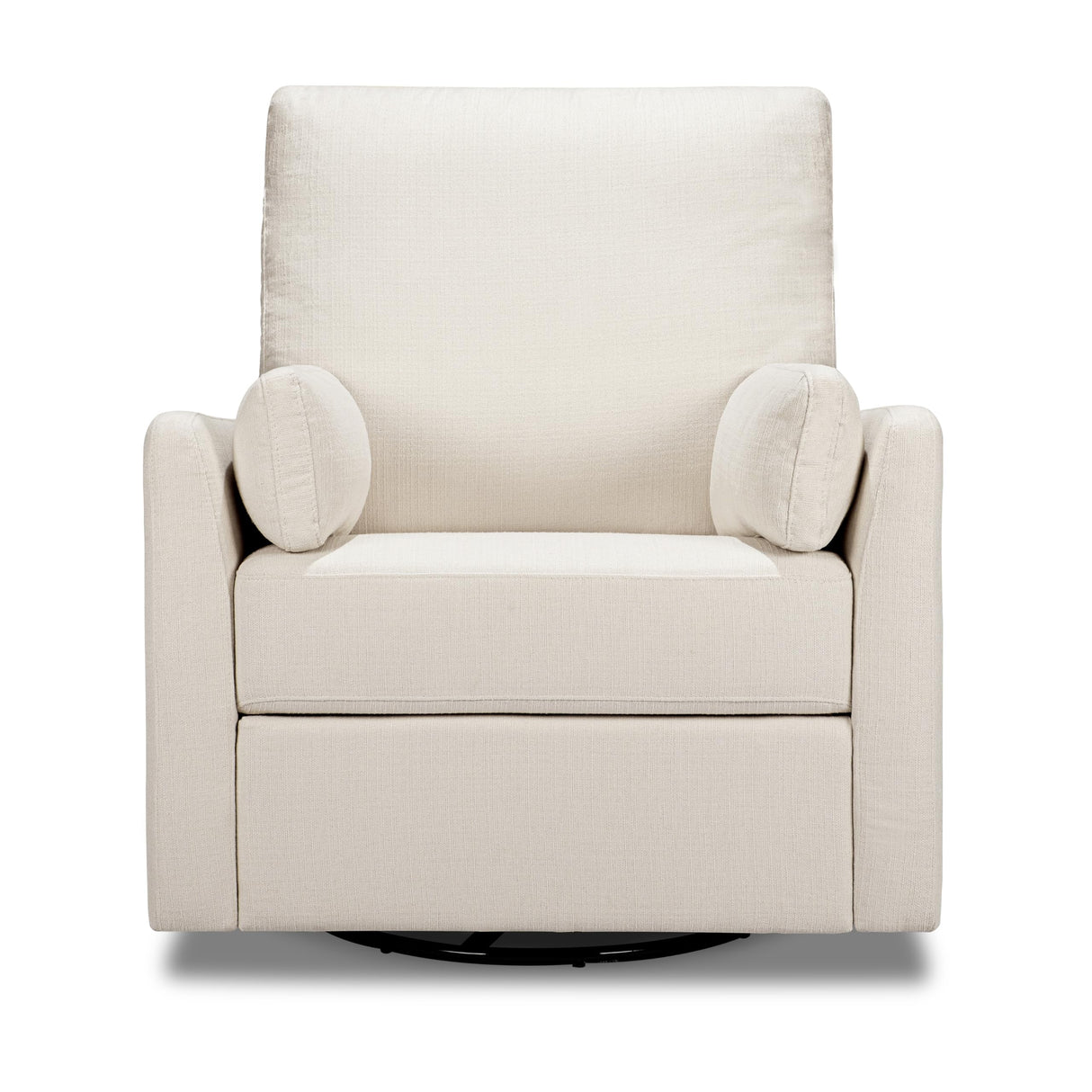 Carter's by DaVinci Ethan Swivel Recliner in Performance Cream Linen, GREENGUARD Gold & CertiPUR-US® Certified DaVinci