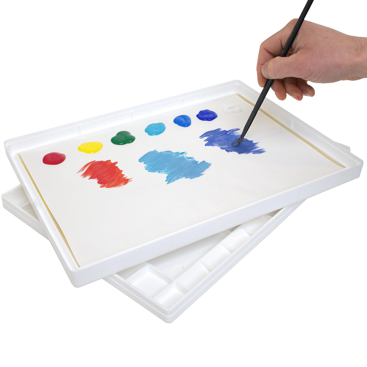 Masterson Sta-Wet Super Pro Palette, 11.5in x 15.5in Wet Palette, Doubles as a 32 Well Watercolor Palette, Keeps Wet Paint Fresh for Days, Made in USA Masterson